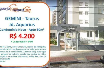 Apartamento com 2 quartos para alugar, 80 m²- jardim aquarius - são josé dos campos/sp
