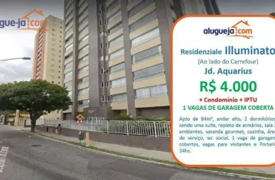 Apartamento com 2 dormitórios para alugar, 84 m² por r$ 4.760/mês - jardim aquarius - são josé dos campos/sp