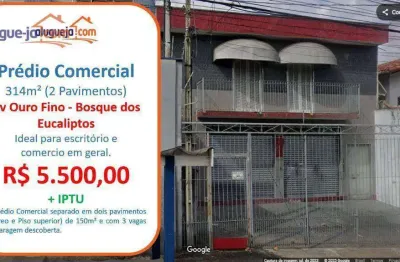 Prédio para alugar, 314 m² por r$ 5.858,00/mês - bosque dos eucaliptos - são josé dos campos/sp