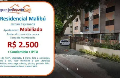Apartamento com 1 dormitório para alugar, 47 m² por r$ 3.089/mês - jardim esplanada - são josé dos campos/sp