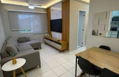 Apartamento mobiliado à venda na martim de sá com 2 quartos e 49 metros.