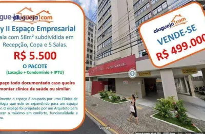 Sala, 58 m² - venda por r$ 499.000,00 ou aluguel por r$ 5.500,00/mês - centro - são josé dos campos/sp