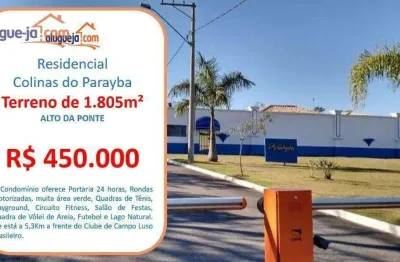 Terreno à venda, 1805 m² por r$ 450.000 - alto da ponte - são josé dos campos/sp
