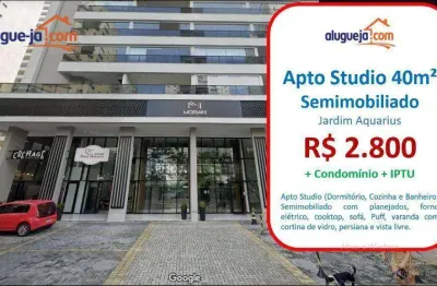 Apartamento com 1 dormitório para alugar, 40 m² por r$ 5.070/mês - jardim aquarius - são josé dos campos/sp