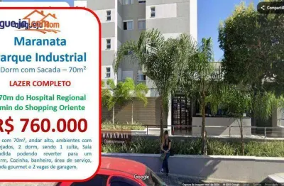 Apartamento com 2 dormitórios à venda, 70 m² por r$ 760.000,00 - parque industrial - são josé dos campos/sp