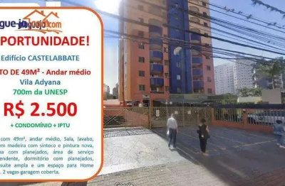 Apartamento com 1 dormitório para alugar, 49 m² por r$ 3.089,63/mês - vila adyana - são josé dos campos/sp