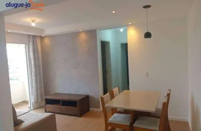 Apartamento semi mobiliado para alugar no villa branca com 2 quartos (suíte) e 65 metros.