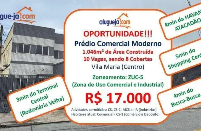 Galpão para alugar, 1046 m² por r$ 17.700,00/mês - vila maria - são josé dos campos/sp
