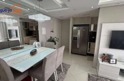 Apartamento com 2 dormitórios para alugar, 56 m² por r$ 2.940,00/mês - vila branca - jacareí/sp