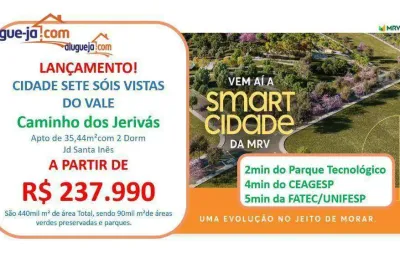 Apartamento com 2 dormitórios à venda, 35 m² por r$ 237.990 - jardim santa inês - são josé dos campos/sp