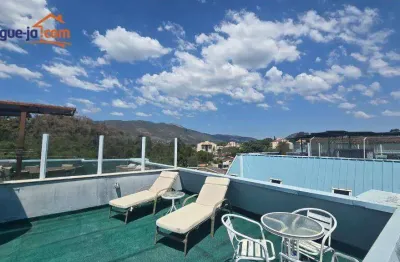 Cobertura triplex com 5 dormitórios à venda, 220 m² - jardim itapetinga - atibaia/sp