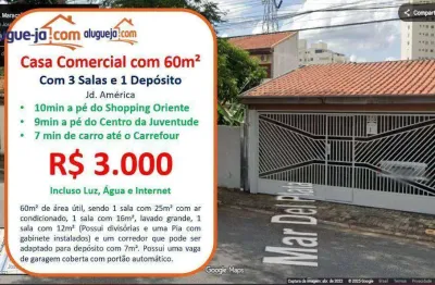 Casa para alugar, 60 m² por r$ 3.000/mês - jardim américa - são josé dos campos/sp