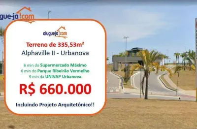 Terreno à venda, 335 m² por r$ 660.000 - urbanova - são josé dos campos/sp