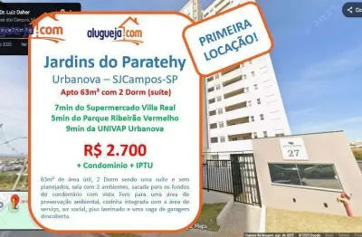 Apartamento com 2 dormitórios para alugar, 63 m² por r$ 3.253/mês - urbanova - são josé dos campos/sp