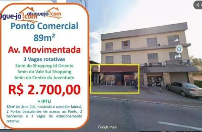 Ponto para alugar, 89 m² por r$ 2.815/mês - bosque dos eucaliptos - são josé dos campos/sp