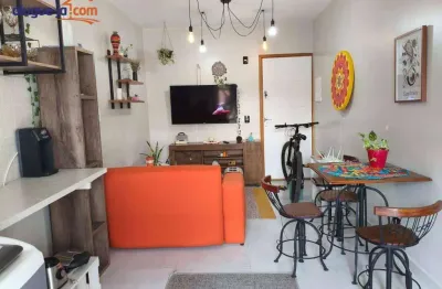 Apartamento com 2 dormitórios, 57 m² - venda por r$ 530.000,00 ou aluguel por r$ 3.390,00/mês - centro - ubatuba/sp