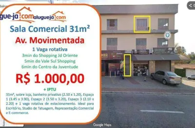 Sala para alugar, 31 m² por R$ 1.000/mês - Bosque dos Eucaliptos - São José dos Campos/SP