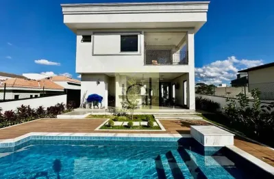 Luxuosa casa em condomínio à venda em itu-sp, residencial saint paul, 3 quartos, 3 suítes, 3 salas, 4 banheiros, 2 vagas, 394,64m².
