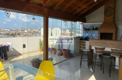 Apartamento duplex na cobertura à venda no alto ipiranga, em mogi das cruzes, com 3 quartos, 1 suíte, 2 salas, 2 banheiros, 2 vagas