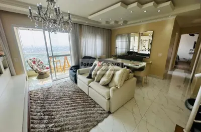 Apartamento na cobertura com 128m² de área útil a venda no mogi moderno. com 3 quartos, 1 suíte, 2 salas, 3 vagas de garagem, varanda gourmet, jacuzzi