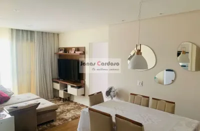 Flex mogi para locação todo mobiliado, 3 quartos sendo 1 suíte, sala ampla, 2 banheiros, 2 vagas de garagem, 74m². mogi das cruzes.