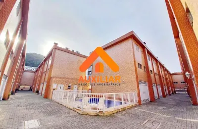 Casa em condomínio em marapé, santos – 75 m², 2 suítes, 2 dormitórios, lazer com piscina