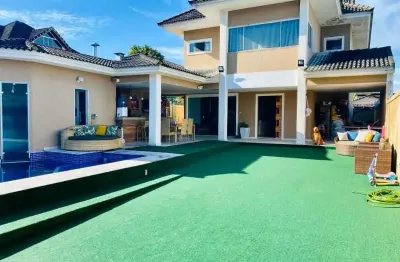 Casa em condomínio fechado com 3 quartos à venda na rua paulo josé mahfud, vargem pequena, rio de janeiro, 287 m2 por r$ 990.000