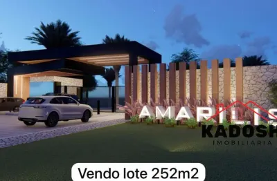 Terreno para venda no condomínio amarilis localizado no bairro papagaio em feira de santana