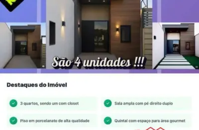 Casa à venda em feira de santana-ba,  3 quartos, 1 suíte, 2 banheiros, 1 vaga de garagem, 94m² de área.