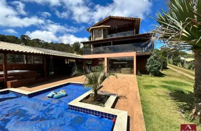 Casa em condomínio fechado com 5 quartos à venda na rua dos fazendeiros, 188, balneário água limpa, nova lima por r$ 1.650.000