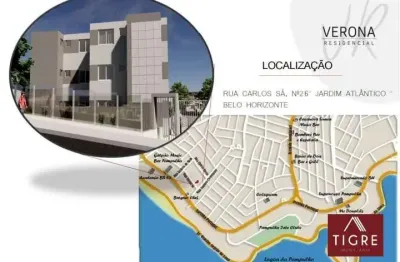 Cobertura com 2 quartos à venda na rua carlos sá, 26, jardim atlântico, belo horizonte por r$ 540.000