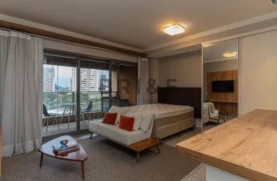 Apartamento para locação no brooklin - habitarte verde 41 m², 1 dorm, 1 vaga mobiliado - são paulo