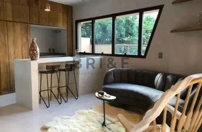 Apartamento com 1 dormitório 2 vagas mobiliado com serviços para locação na vila olímpia sp