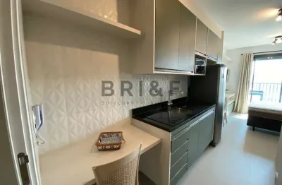 Studio mobiliado para locação - 26 m² - campo belo, são paulo/sp