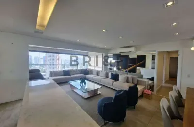 Apartamento para venda ou locação com 3 suítes, 3 vagas , semi-mobiliado -  146 m2 - brooklin