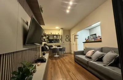 Apartamento mobiliado para alugar - 78m² - 2 dom. (1 suíte) - chácara santo antônio