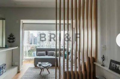 Apartamento para locação com 1 dormitórios(studio), 1 vaga, 34m²- brooklin- são paulo