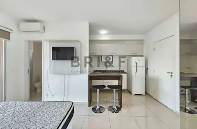 Apartamento para locação, 35m², studio, mobiliado, 1 vaga de garagem. campo belo