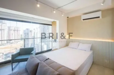 Studio mobiliado para venda e locação - 28m² - soul brooklin, ao lado do metrô