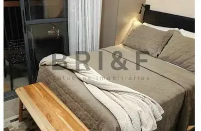 Apartamento studio, para alugar ou vender, 25m², mobiliado no brooklin