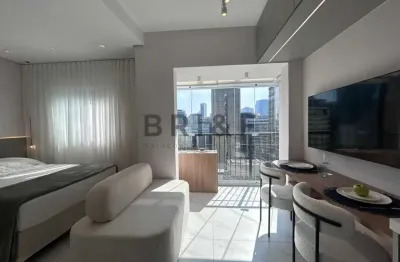 Studio lindo  mobiliado 24 m²  para locação na vila olímpia - próximo ao shopping