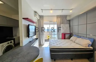 Apartamento para locação, 35m², studio, mobiliado, 1 vaga de garagem. campo belo