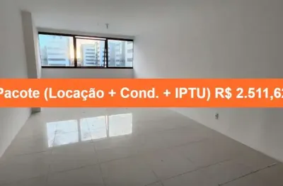 Sala comercial para locação na paralela: 1 sala, 1 banheiro, 1 vaga de garagem - 36m², salvador-ba !