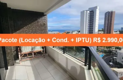 Apartamento de 1 quarto em ondina para locação, salvador-ba! 2 banheiros, 1 vaga de garagem e 48,00 m² de conforto.