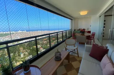 Apartamento à venda em salvador-ba, horto florestal, 3 suítes, 156m², 3 vagas de garagem.