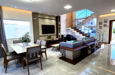 Casa de luxo em condomínio no caji, lauro de freitas-ba: 5 quartos, 4 suítes, 2 salas, 6 banheiros, 2 vagas, 220m². energia solar. venha conferir!