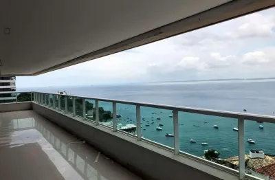 Apartamento na barra: 4 quartos, 4 suítes, 2 salas, 6 banheiros, 4 vagas de garagem - 278m² - salvador-ba