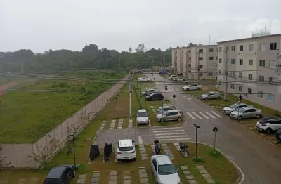 Apartamento à venda em camaçari-ba, cajazeiras de abrantes: 2 quartos, 2 salas, 1 banheiro, 1 vaga de garagem, 42m².