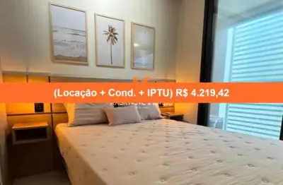 Apartamento para locação de alto padrão na barra, salvador-ba: 1 quarto, 1 sala, 1 banheiro, 1 vaga de garagem!