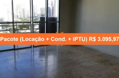 Apartamento para locação em salvador-ba, no itaigara: 3 quartos, 1 suíte, 2 salas, 4 banheiros, 2 vagas de garagem e 140m².